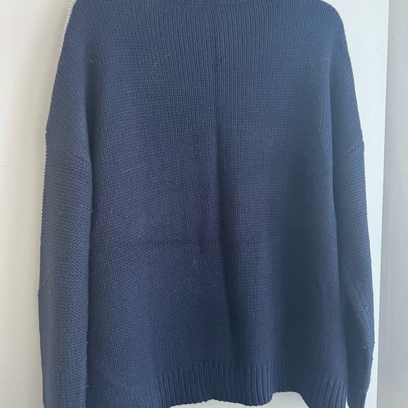 Women’s Smash XXL Stitch Chunky Knit colorblock yellow and navy and grey - Picture 8 of 9